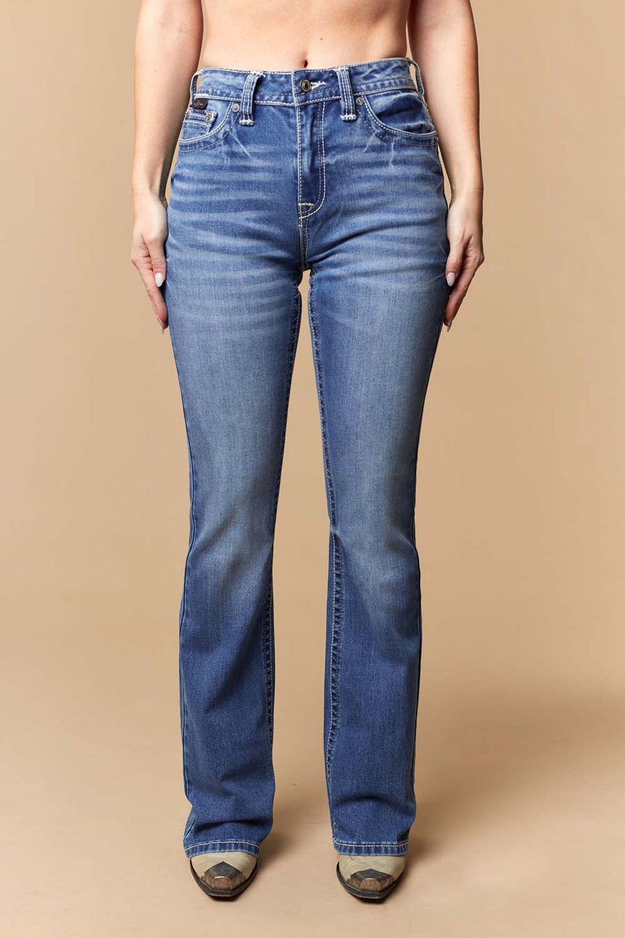 Women's Lite Embroidery Bootcut Jeans