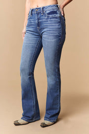 Women's Lite Embroidery Bootcut Jeans