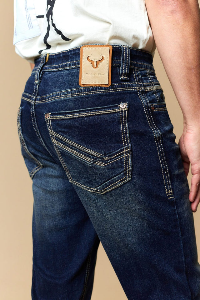 Men's EMB Modern Bootcut Jeans