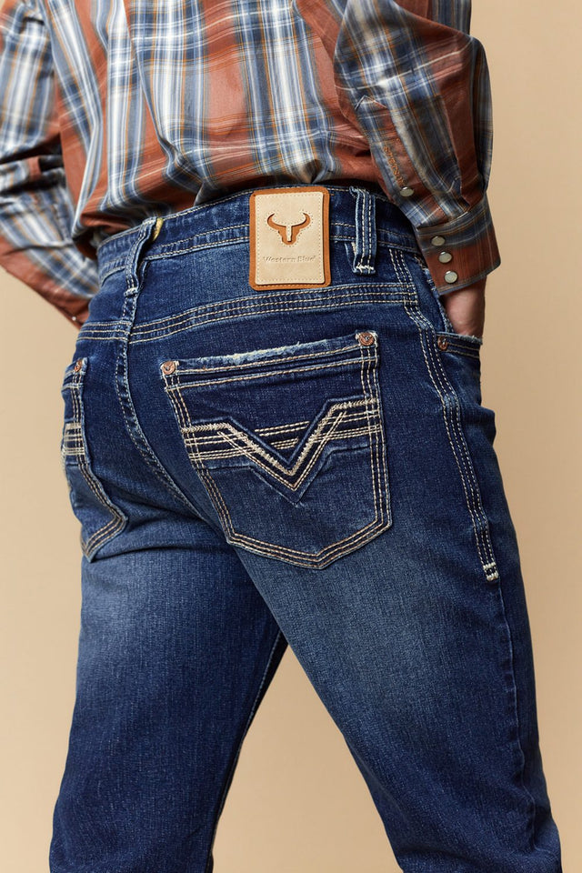 Men's EMB Modern Bootcut Jeans