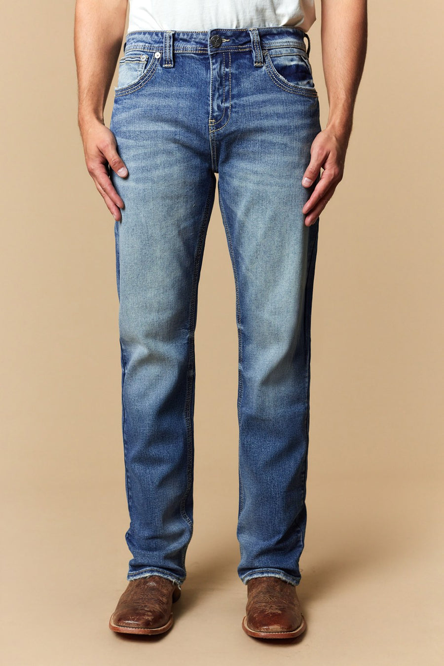 Men's EMB Modern Bootcut Jeans