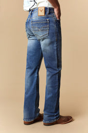 Men's EMB Modern Bootcut Jeans