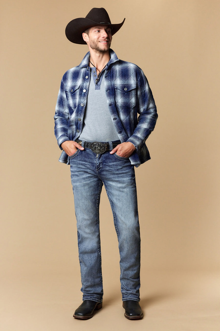 Men's EMB Modern Bootcut Jeans