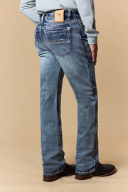 Men's EMB Modern Bootcut Jeans