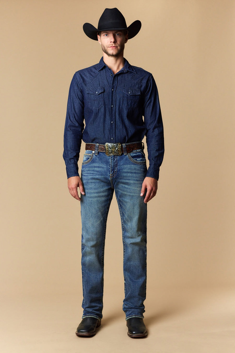 Men's EMB Modern Bootcut Jeans