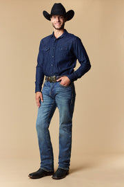 Men's EMB Modern Bootcut Jeans