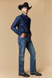 Men's EMB Modern Bootcut Jeans