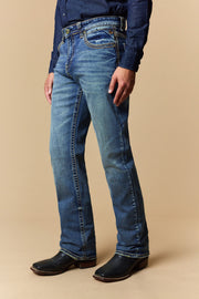 Men's EMB Modern Bootcut Jeans
