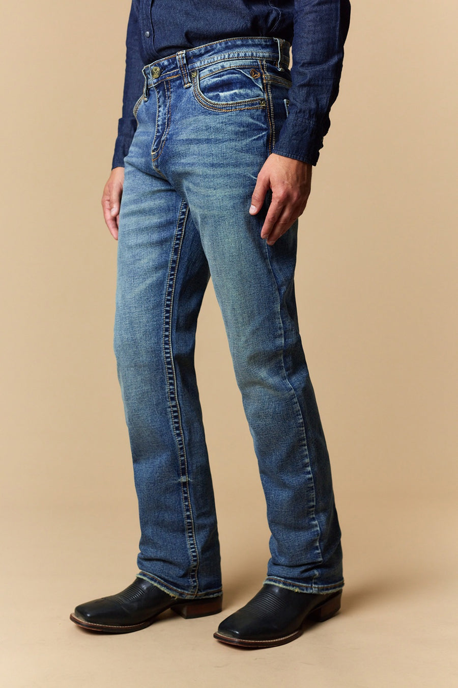 Men's EMB Modern Bootcut Jeans