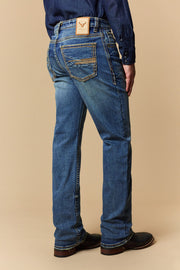 Men's EMB Modern Bootcut Jeans