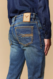Men's EMB Modern Bootcut Jeans