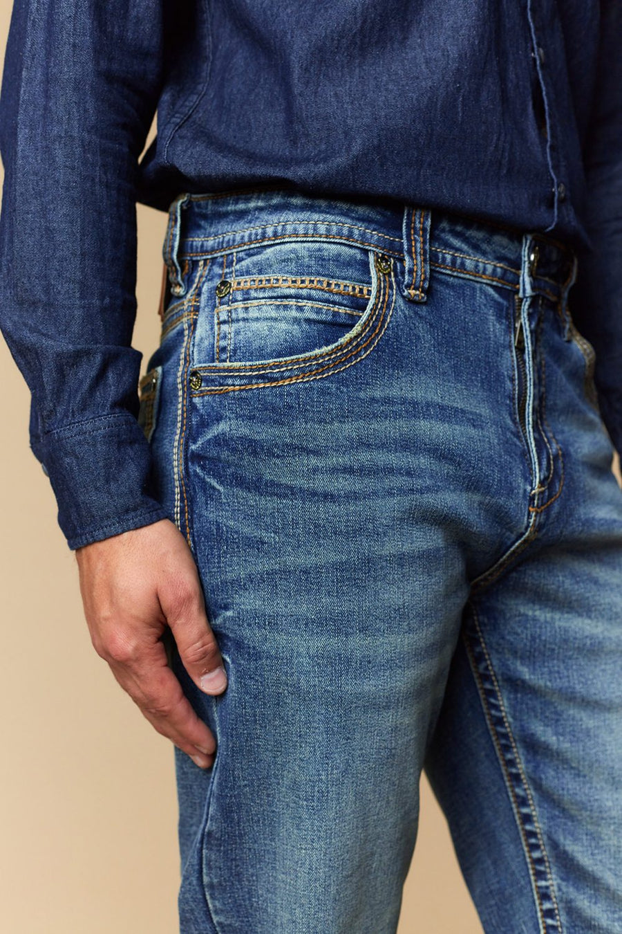 Men's EMB Modern Bootcut Jeans