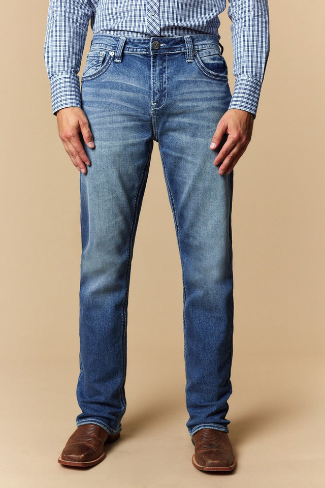 Men's EMB Modern Bootcut Jeans