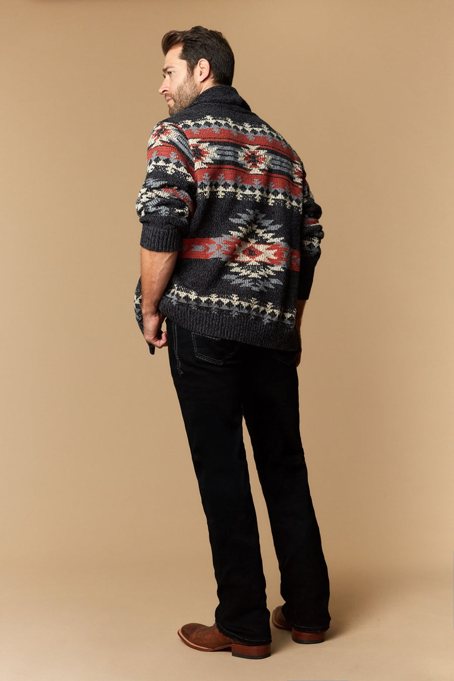 Men's Lite Embroidered Modern Bootcut Jeans