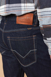 Men's Raw Denim Straight Jeans