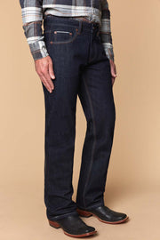 Men's Raw Denim Straight Jeans