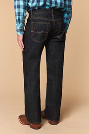 Men's Raw Denim Straight Jeans