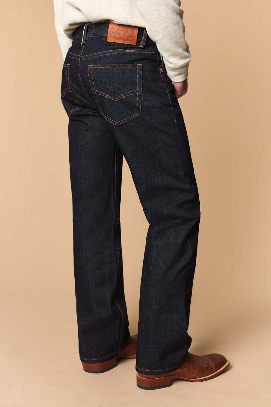 Men's Raw Denim Straight Jeans