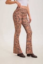 Women's Distress Trim Flare Jeans