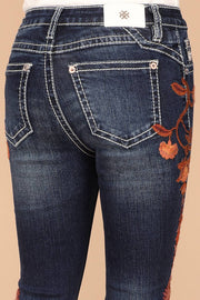 Girl's Embellished Bootcut Jeans