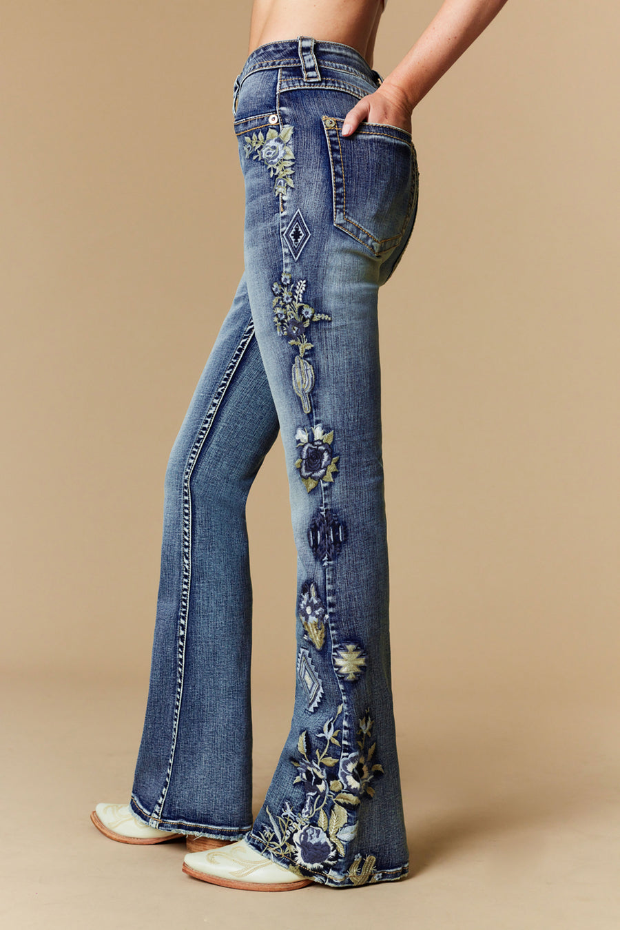 Women's Embellished Bootcut Jeans