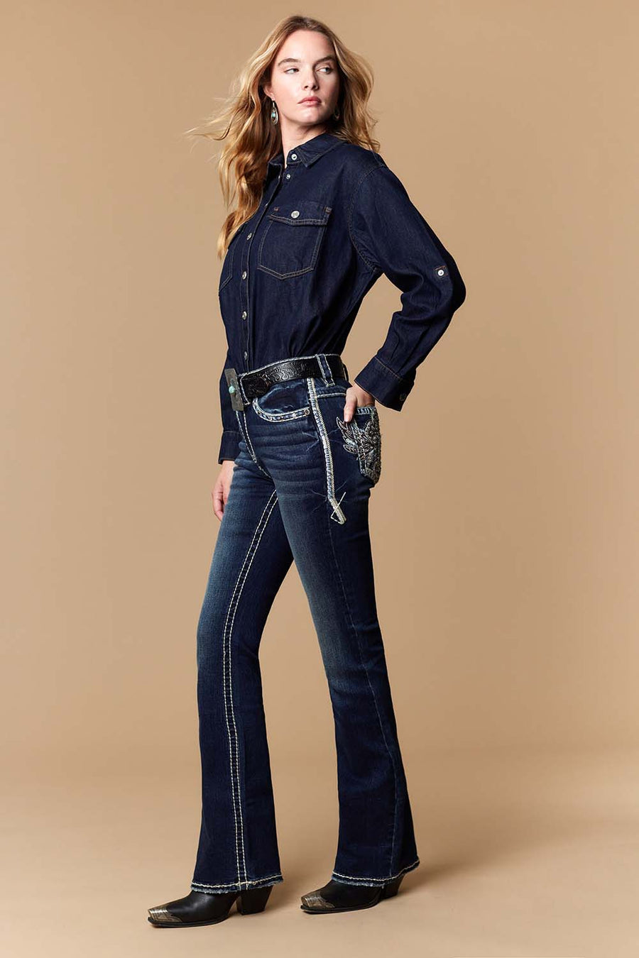 Women's Embellished Bootcut Jeans