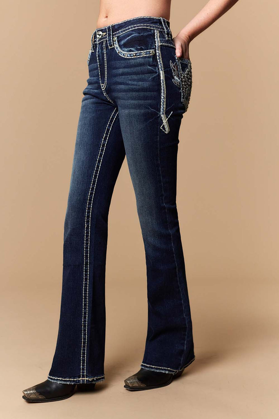 Women's Embellished Bootcut Jeans