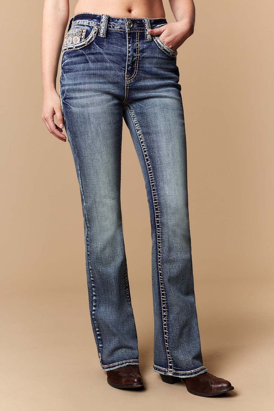 Women's Embellished Bootcut Jeans