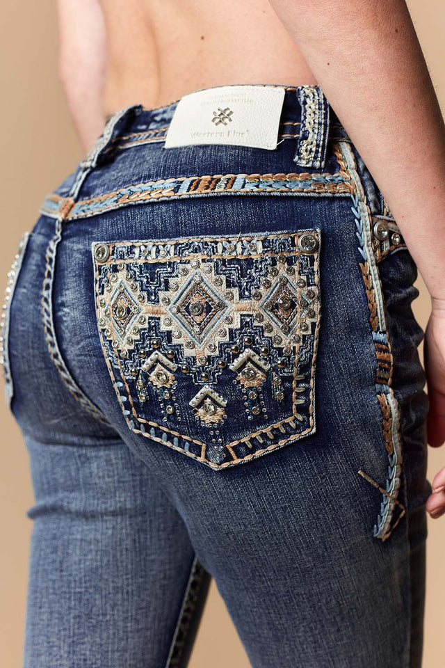 Women's Embellished Bootcut Jeans