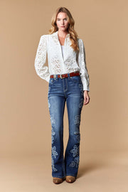 Women's Embellished Bootcut Jeans