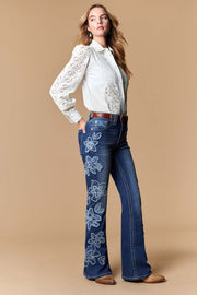 Women's Embellished Bootcut Jeans
