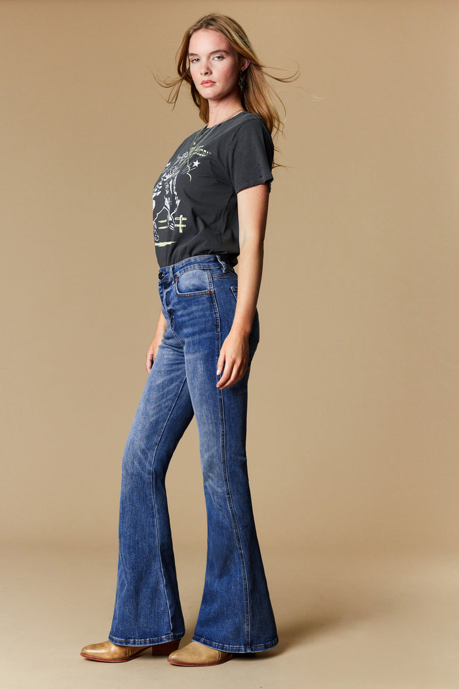 Women's 5 Pockets Flare Jeans