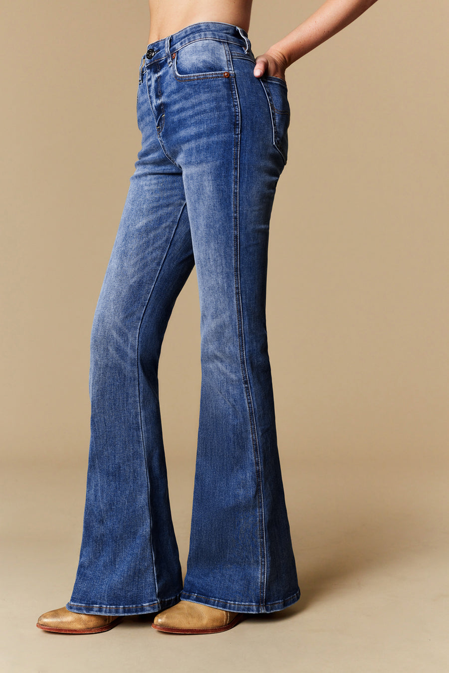Women's 5 Pockets Flare Jeans