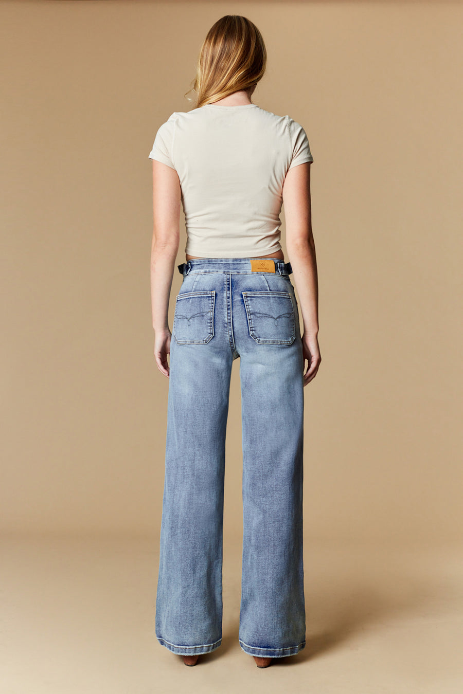 Women's 5 Pockets Wide Leg Jeans