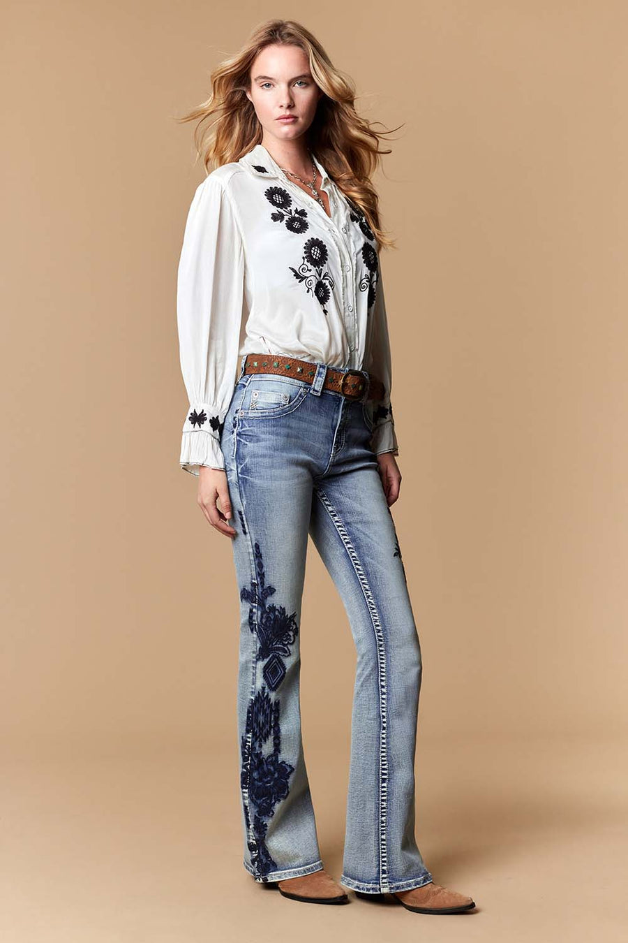 Women's Embellished Bootcut Jeans