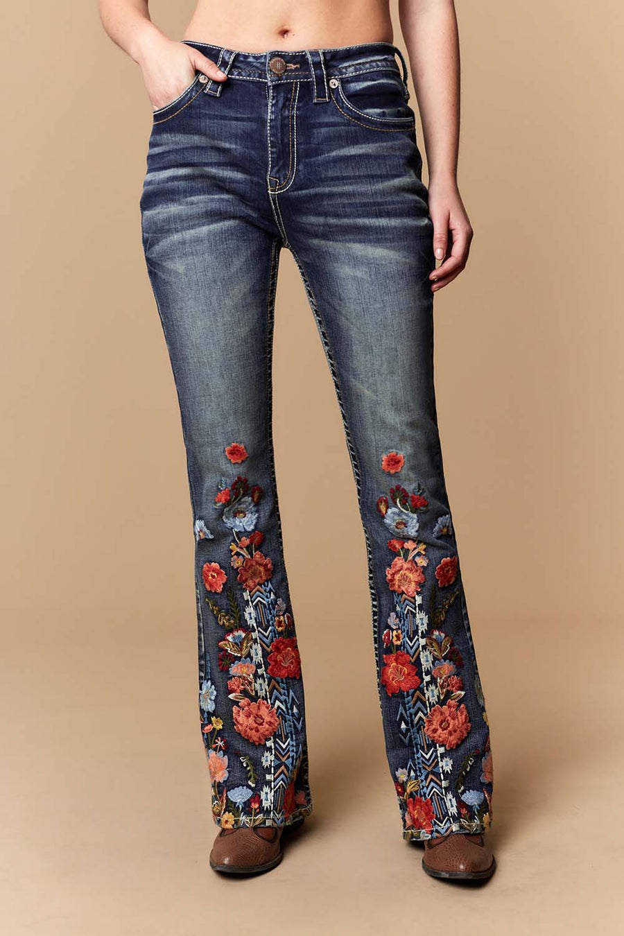 Women's Embellished Bootcut Jeans