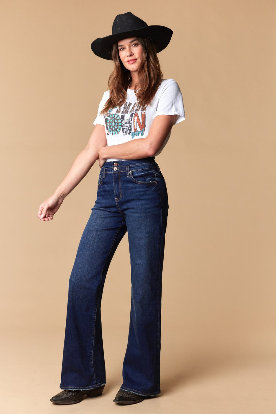 Women's Classic 5-Pocket Wide Leg Jeans