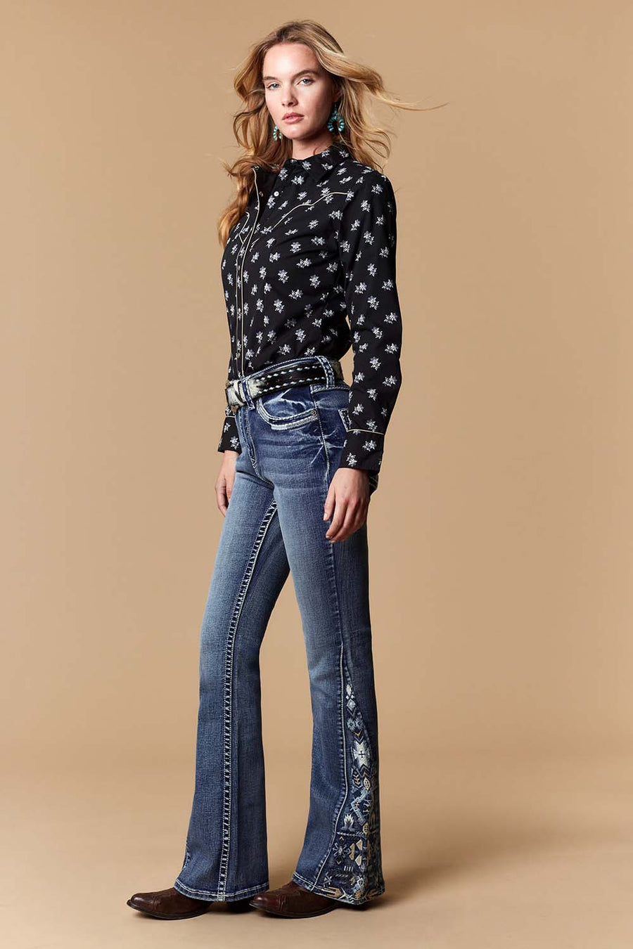 Women's Embellished Bootcut Jeans