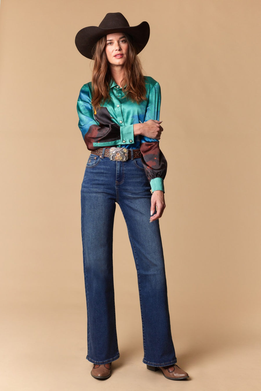 Women's Classic 5-Pocket Wide Leg Jeans