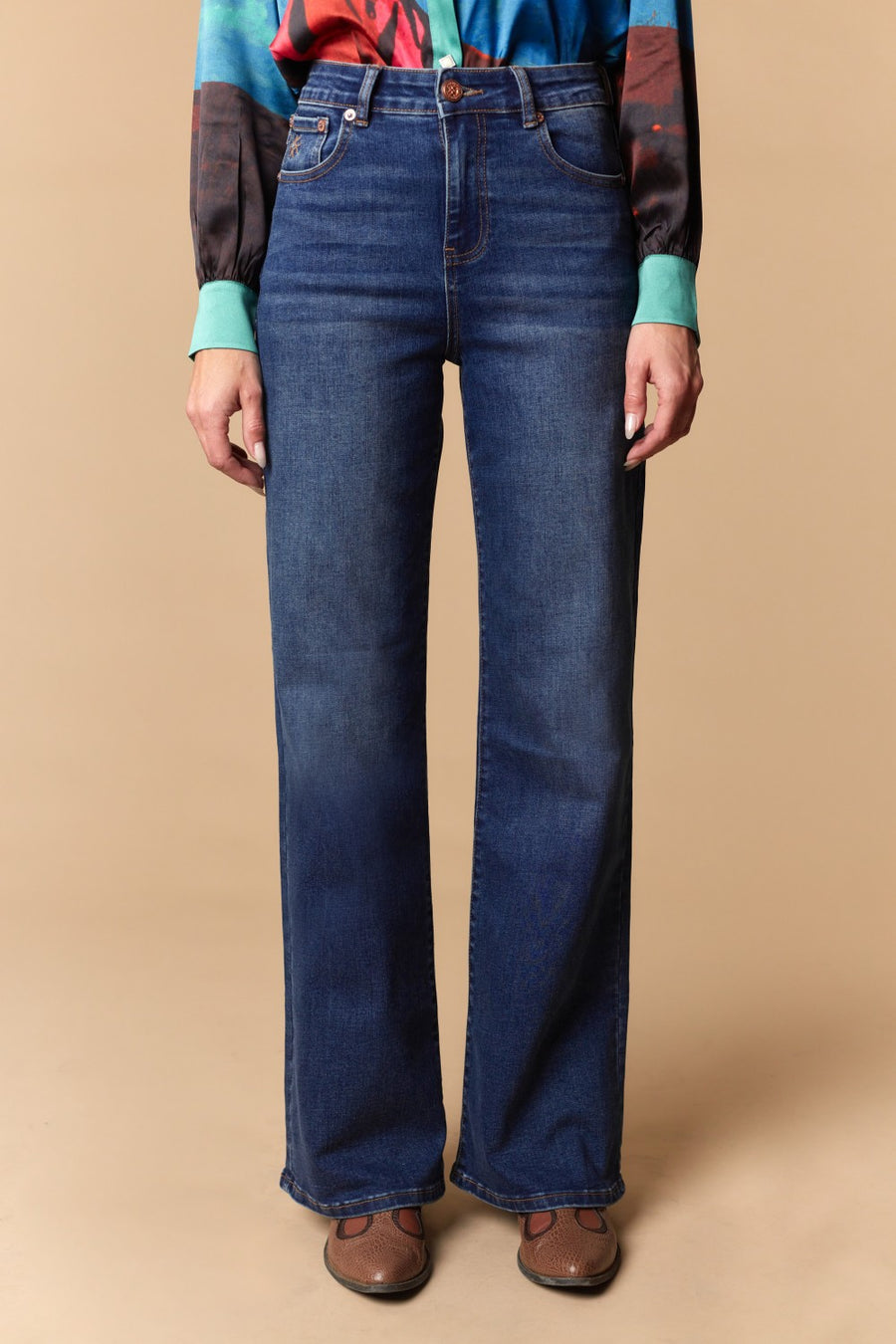 Women's Classic 5-Pocket Wide Leg Jeans