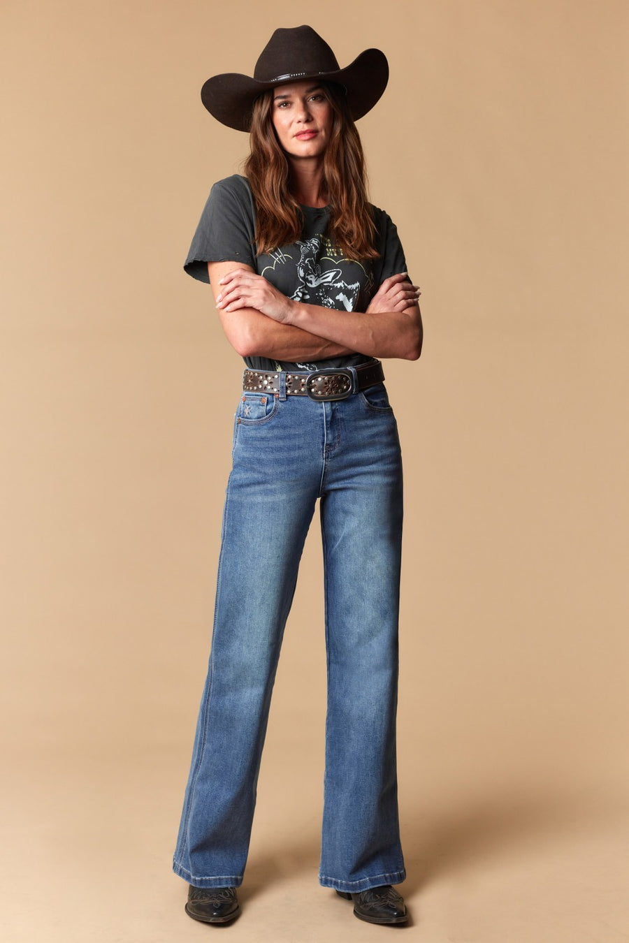 Women's Classic 5-Pocket Wide Leg Jeans
