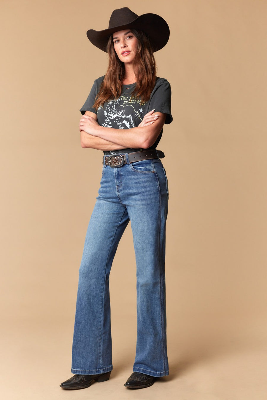 Women's Classic 5-Pocket Wide Leg Jeans