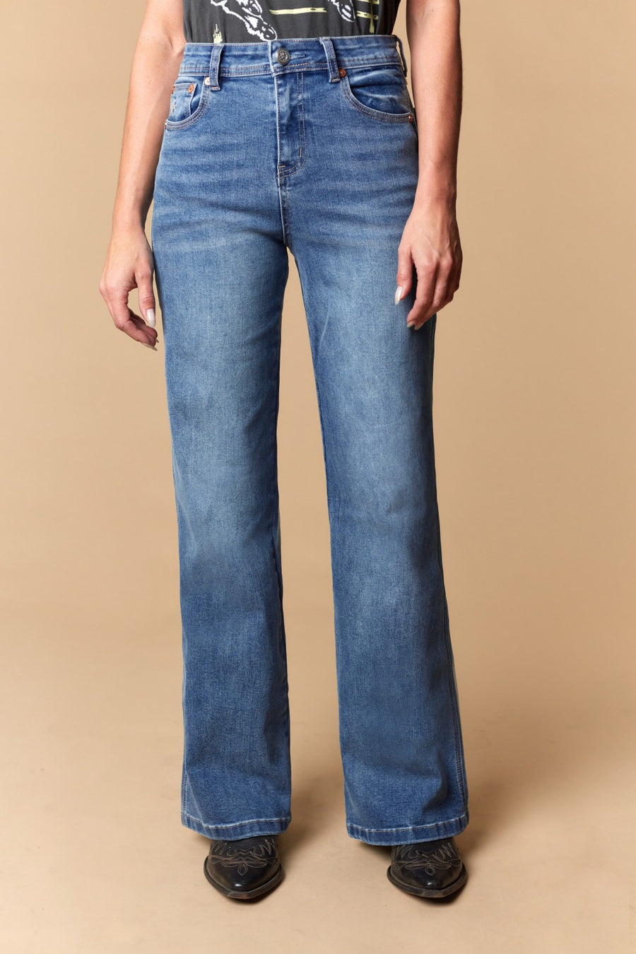 Women's Classic 5-Pocket Wide Leg Jeans