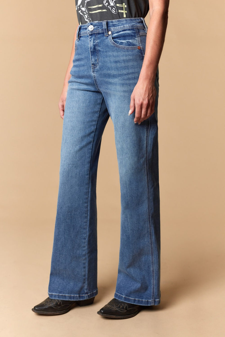 Women's Classic 5-Pocket Wide Leg Jeans
