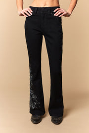 Women's Embroidered Bootcut Jeans