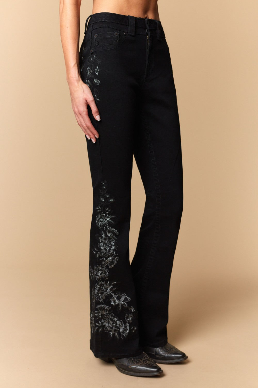 Women's Embroidered Bootcut Jeans