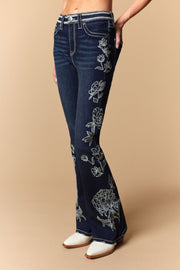 Women's Embroidered Bootcut Jeans