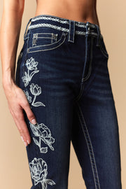 Women's Embroidered Bootcut Jeans