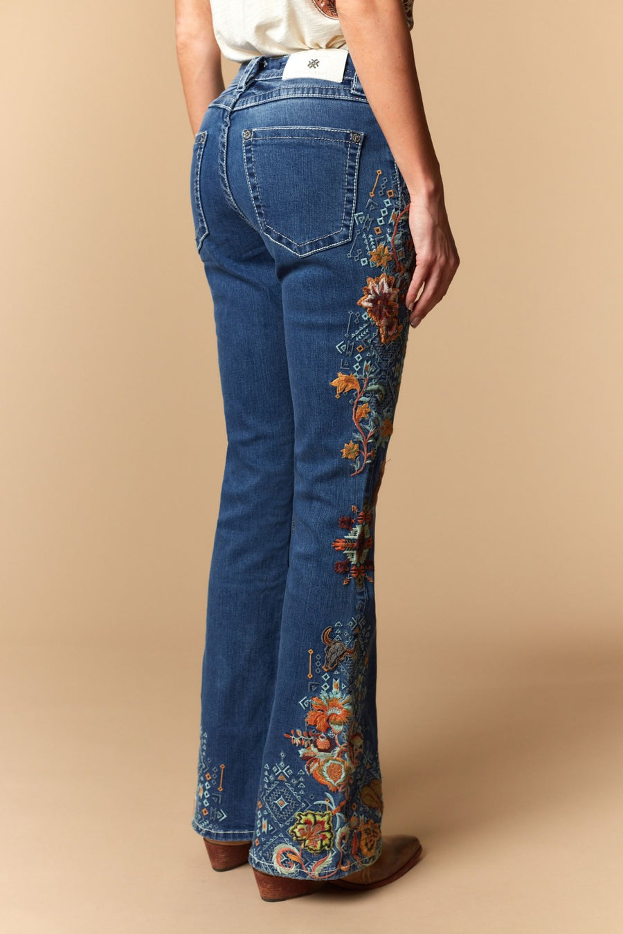 Women's Embroidered Bootcut Jeans