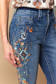 Women's Embroidered Bootcut Jeans